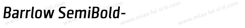 Barrlow SemiBold字体转换
